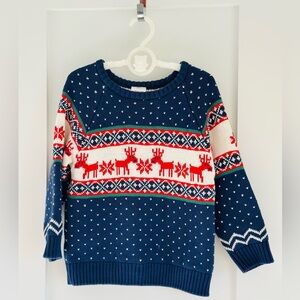 Hanna Andersson Navy Reindeer Sweater